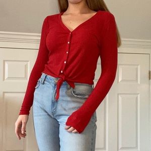 Abercrombie and Fitch Front-Tie Sweater